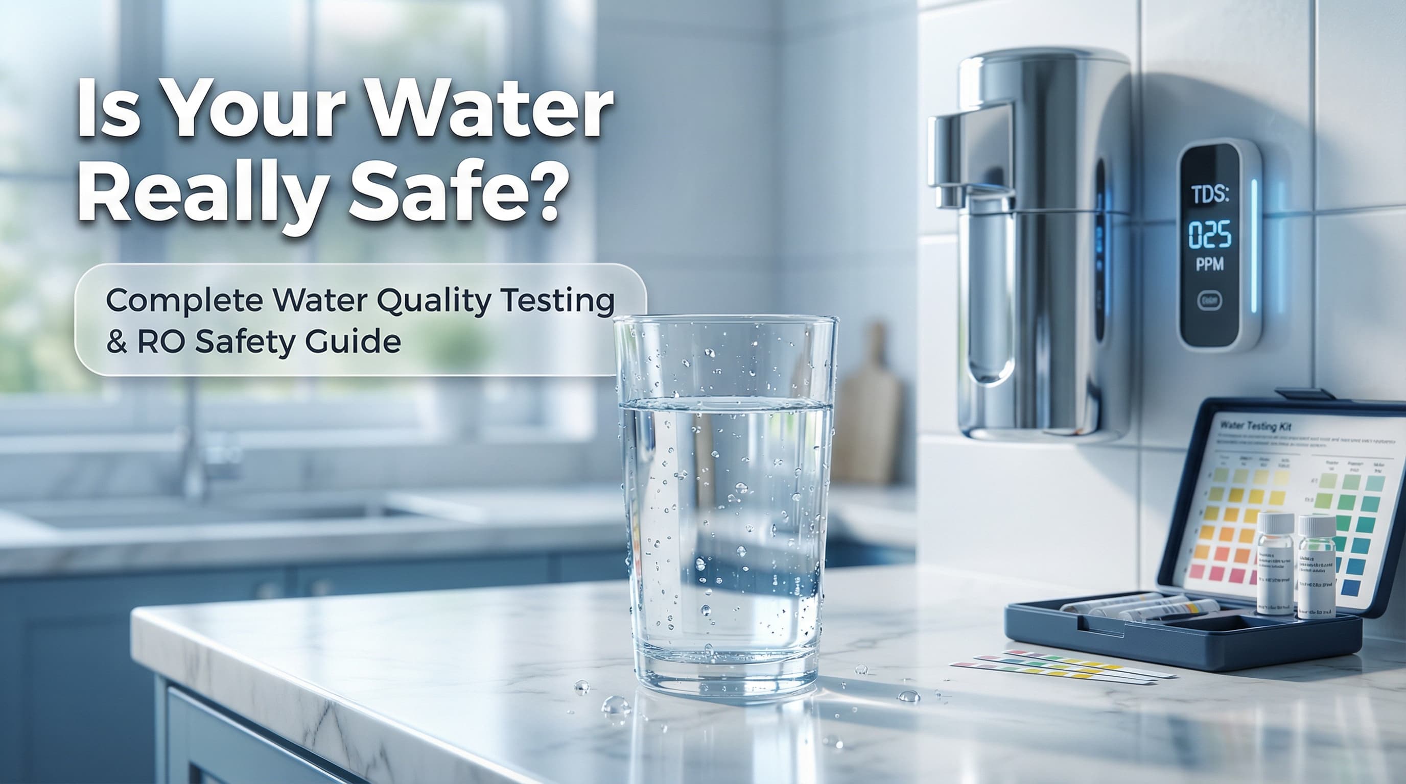 RO Water Safety Guide: How to Test Water Quality & Purity at Home