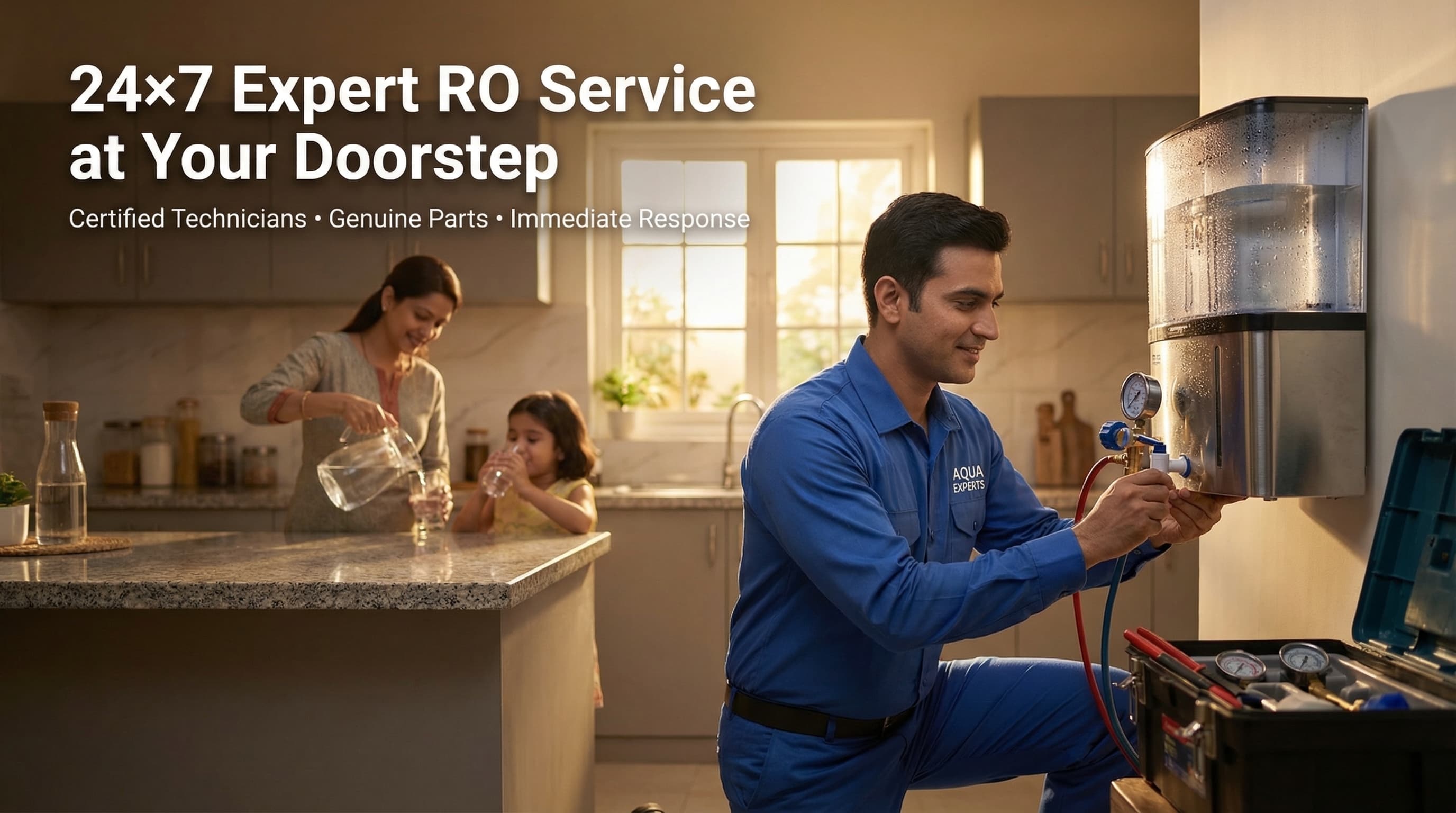 24×7 RO Water Purifier Repair & Service by Certified Experts