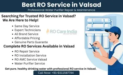 Best RO Service in Valsad - Professional Water Purifier Repair & Maintenance