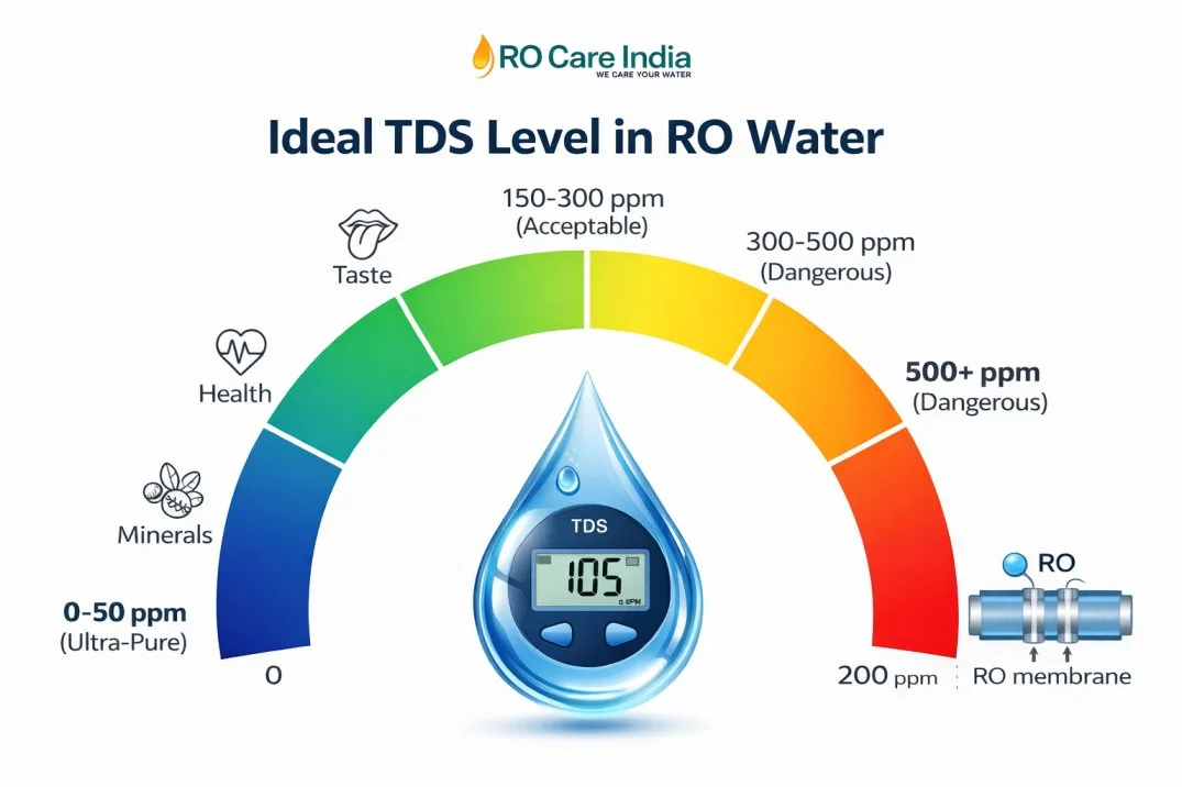 Ideal RO Water TDS Levels for Safe Drinking Water (2026 Guide)